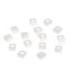 14k Gold Plated Cubic Necklace Findings Gasket Copper Brass Mini Simple square 3mm Bracelet Making Accessories Jewelry Connector