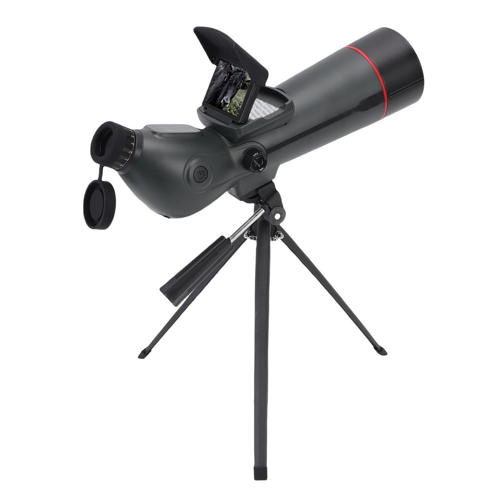 Spotting Scope with Tripod 4K Spotter Scope 18x Digital Zoom Dual Screen 4500mAh Battery for Bird Watching Wildlife