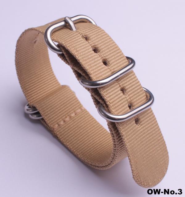 Silver Smooth Oval Buckle Nylon Watch Strap - Waterproof E-commerce Source Watch Band