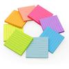 Lined Sticky Notes 3x3 in Bright Ruled Stickies Colorful Super Sticking Power Memo Pads, 82 Sheets/pad, 8 Pads/Pack