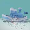 Baby Bath Toys Cute Cartoon Ship Boat Clockwork Toy Wind Up Toy Kids Water Swimming Beach Game for Children Gifts Boys Toys