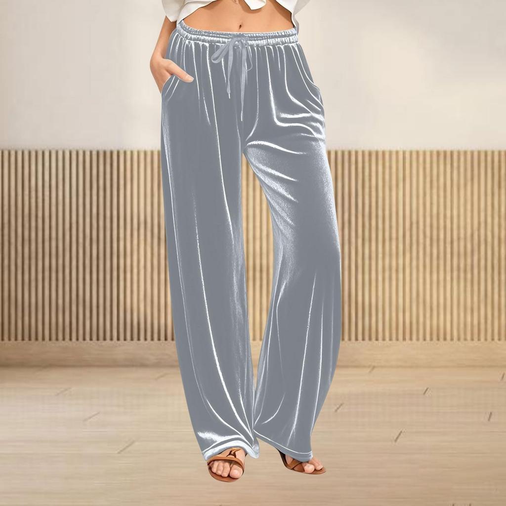 Women  Winter Soild Color Pants Full Length Long Trousers Sports Pants