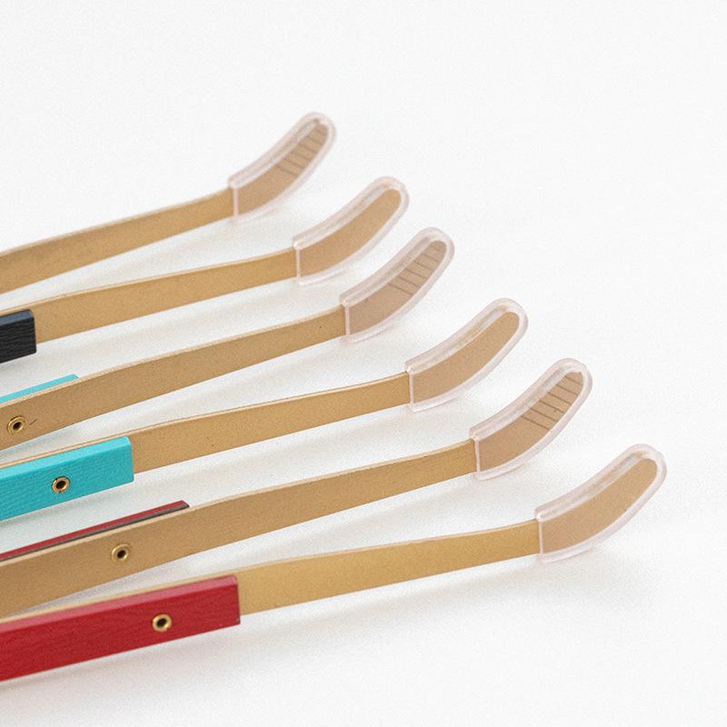 New Chinese Style Brass Tea Clipper 6 Gentleman Tea Ceremony Brass Wood Combination Tea Clipper Tea Tweezers Home Goods