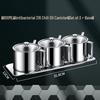 Sanhe 316 Stainless Steel Moisture-Proof Seasoning Jars with Spoons