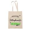 Tote Bag - PLANETEE - Cotton Tote Bag - Natural Cotton - Printed In France - Speech Therapist Pattern