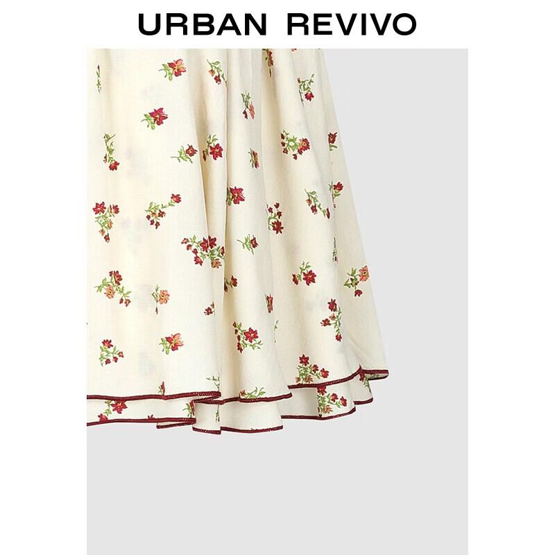 UR Women's Floral Pleated Mini Skirt
