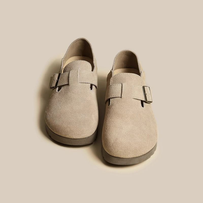 Retro one-pedal all-inclusive platform single shoes fishing Boken shoes early autumn shoes 2025 spring and autumn new Boken shoes women