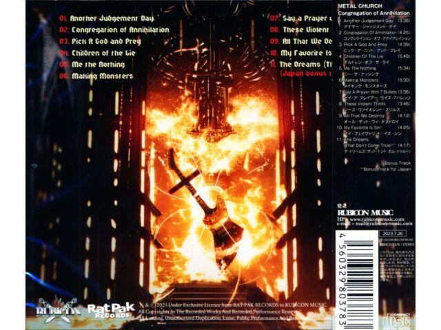 [CD] CONGREGATION OF ANNIHILATION MIT BONUSTRACKS METAL CHURCH RBNCD-1378 NEU