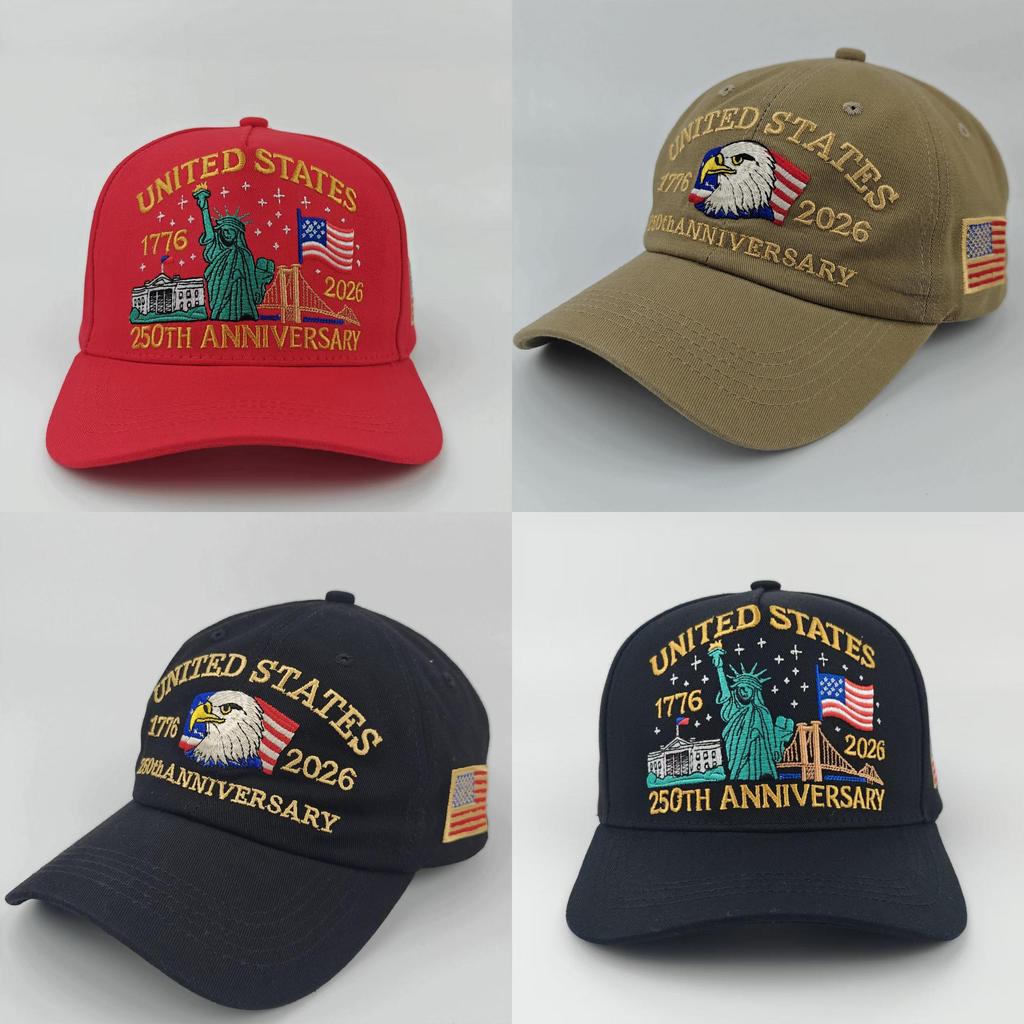 Independence Day Embroidered Baseball Cap With Sun Protection For Outdoor Activities