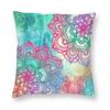 Luury Golden Mandala Om Throw Pillow Cover Home Decor Square Yoga Buddhism Aum Meditation Cushion Cover  PillowcoverWhite,(13)