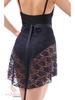 Ballet Chiffon Tulle Midi Skirt with Lace Panel and Tie-Up for Classical and Chinese Dance - Adult and Child Sizes