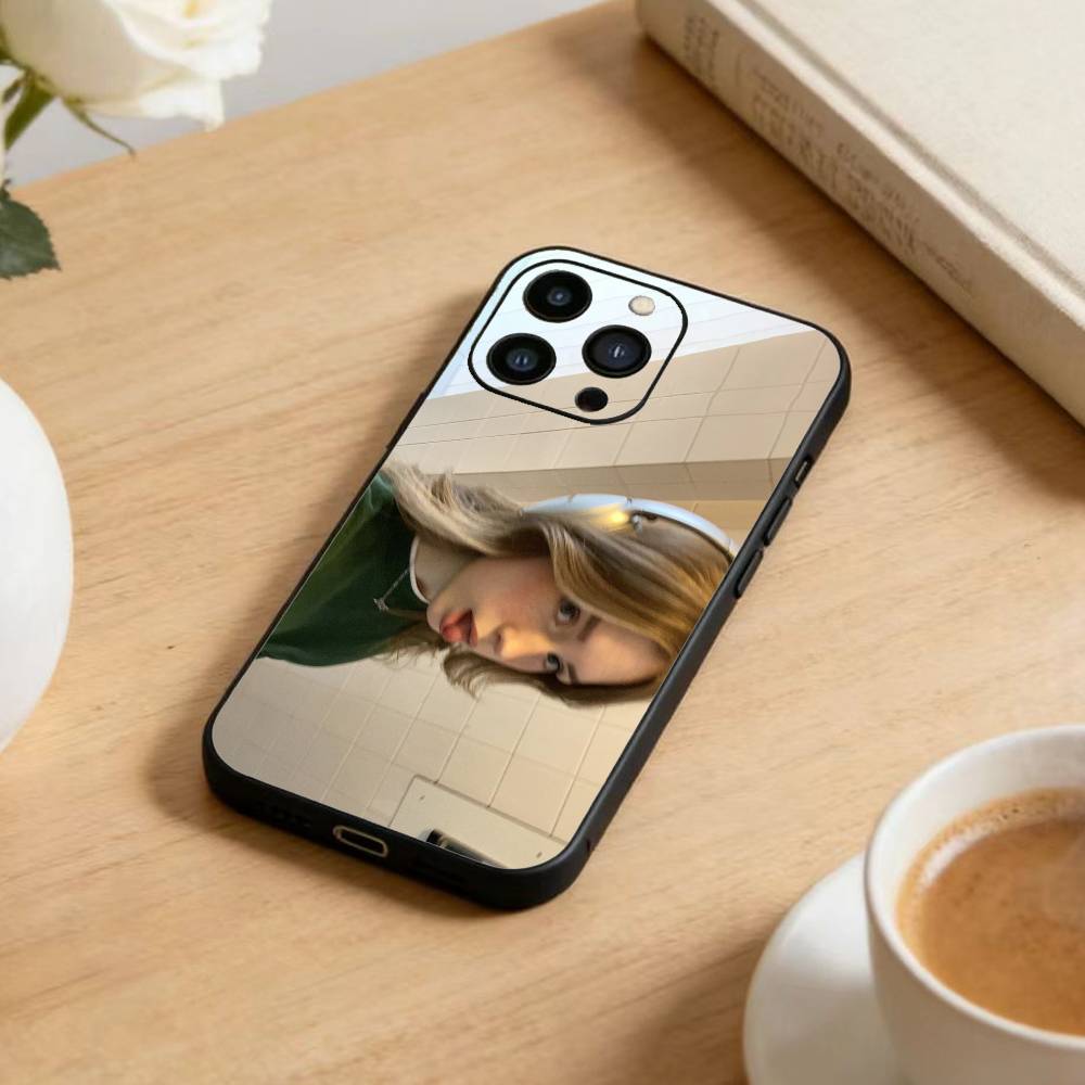 C-Emily  Bader  Phone Case For iPhone 17 16 15 14 13 12 Max Plus Silicone Black Cover