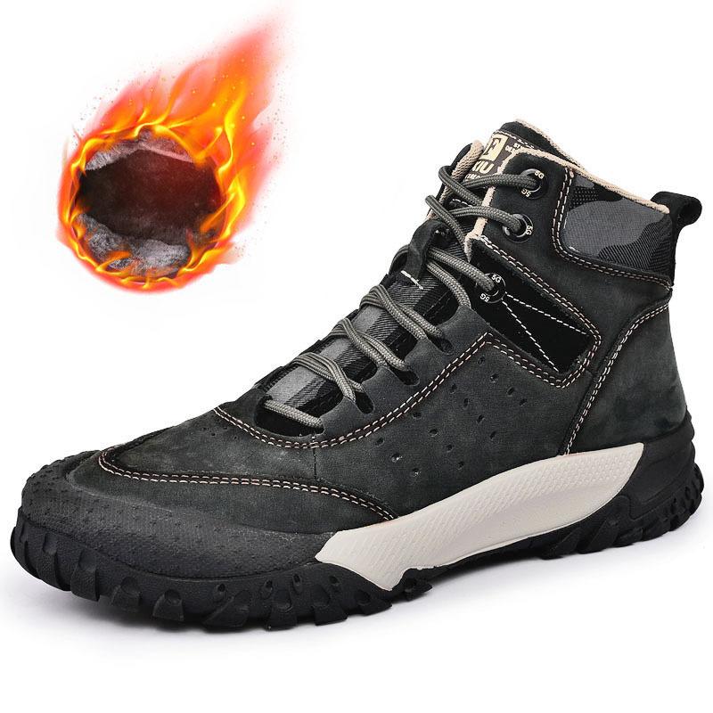 

Мужские легкие нескользящие дышащие осенне-зимние износостойкие ботинки из натуральной кожи для путешествий по бездорожью и пустыне 44