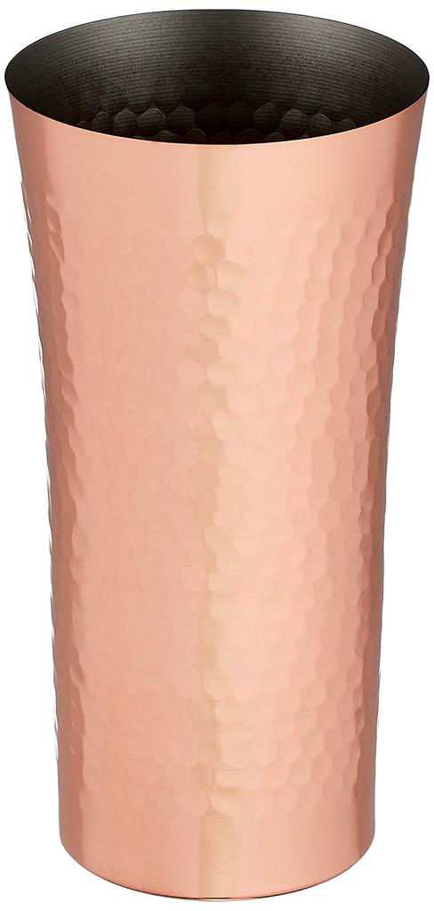 Yokoyama Bierbecher Tsubame no Takumi Made in Japan Kupfer Gehämmert 400ml AB-225