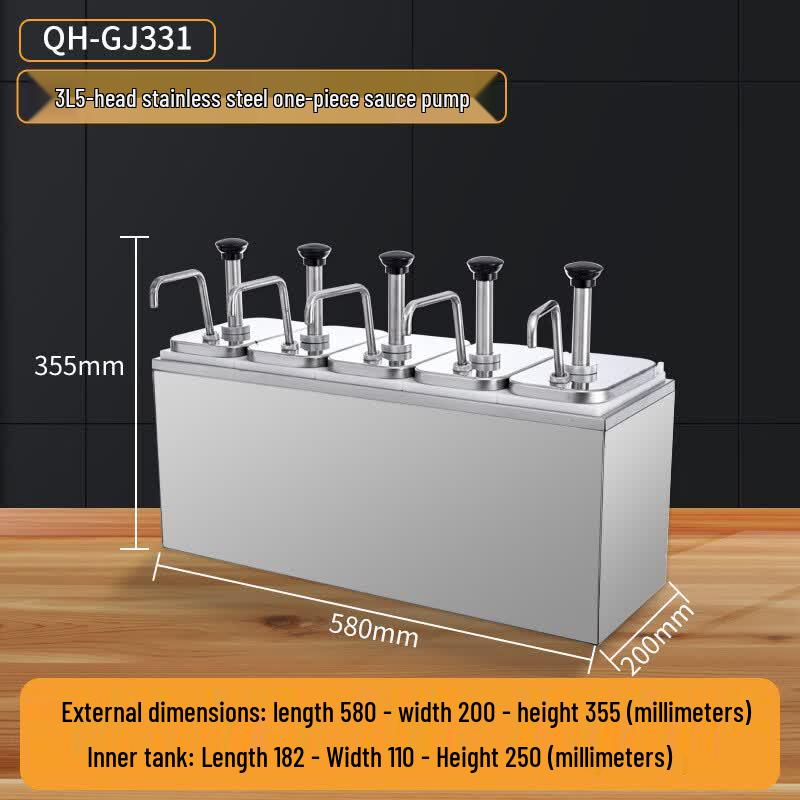 Zhishi Commercial Stainless Steel Syrup Dispenser