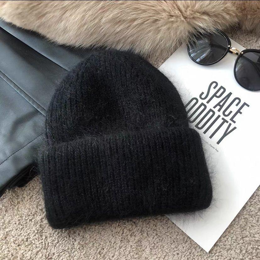 New Rabbit Fur Hat Autumn and Winter Thickened Warm Versatile Outdoor Skiing Cold Hat Ear Protection Japanese Wool Hat
