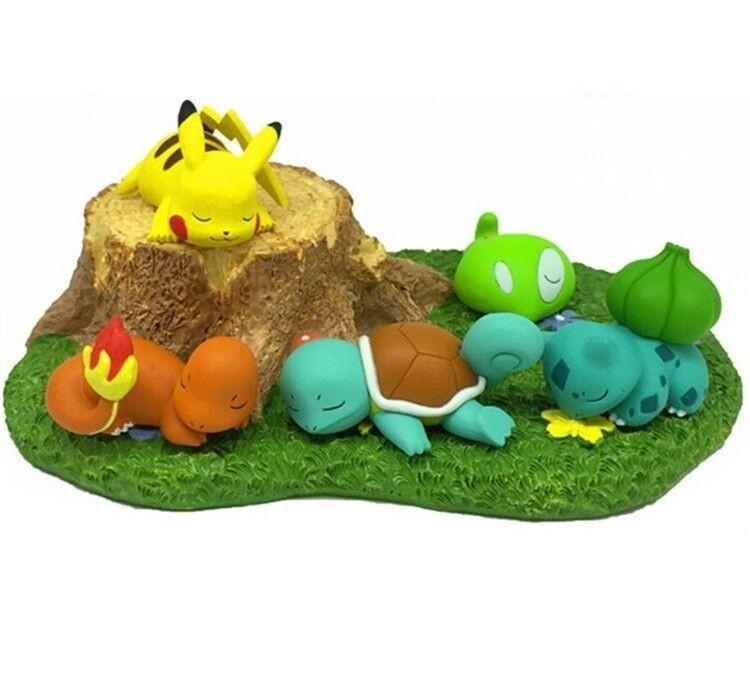 Adorable Pokemon Bulbasaur Squirtle Pikachu Figure Toy Set For Kids Gift Enthusiasts