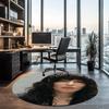 Loreen Printed Round Rug Carpet Chair Rug Area Rug Entryway Doormats,for Office Chair Living Room Bedroom Kitchen Room.