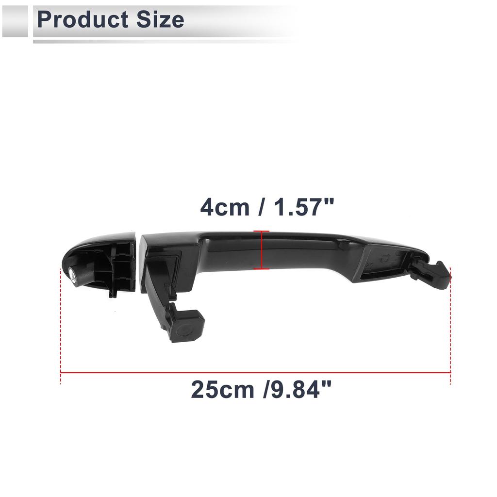 RATCHROLL Front Right Exterior Door Handle for Kia Rondo Durable Replacement Door Part Number 1 Piece 2007-2011, Handle, 826611D010, ABS,