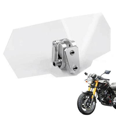 Motorcycle Windshield With Aluminum Bracket Adjustable Motorcycle Heightened Small Wind Deflector Spoiler Deflector Universal