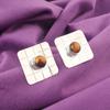 Sacral Chakra Natural Yellow Tiger Eye Stud Earrings Jewelry 925 Sterling Silver EE-146-37