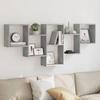 VidaXL Wall Shelf Concrete Grey 159x18x66 Cm Engineered Wood, Floating Shelf, Wall Display Shelf, Shelf 853302