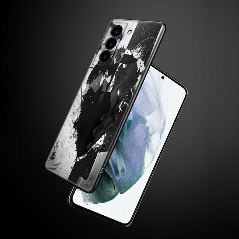 Anime Solo Leveling Phone Case For Samsung Galaxy S22 Pro S21 S20 Ultra FE S10 Lite 5G S10E S9 S8 Plus Soft TPU Black Cover