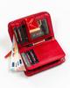 Women's wallet made of genuine leather with a snap and zipper closure - Peterson