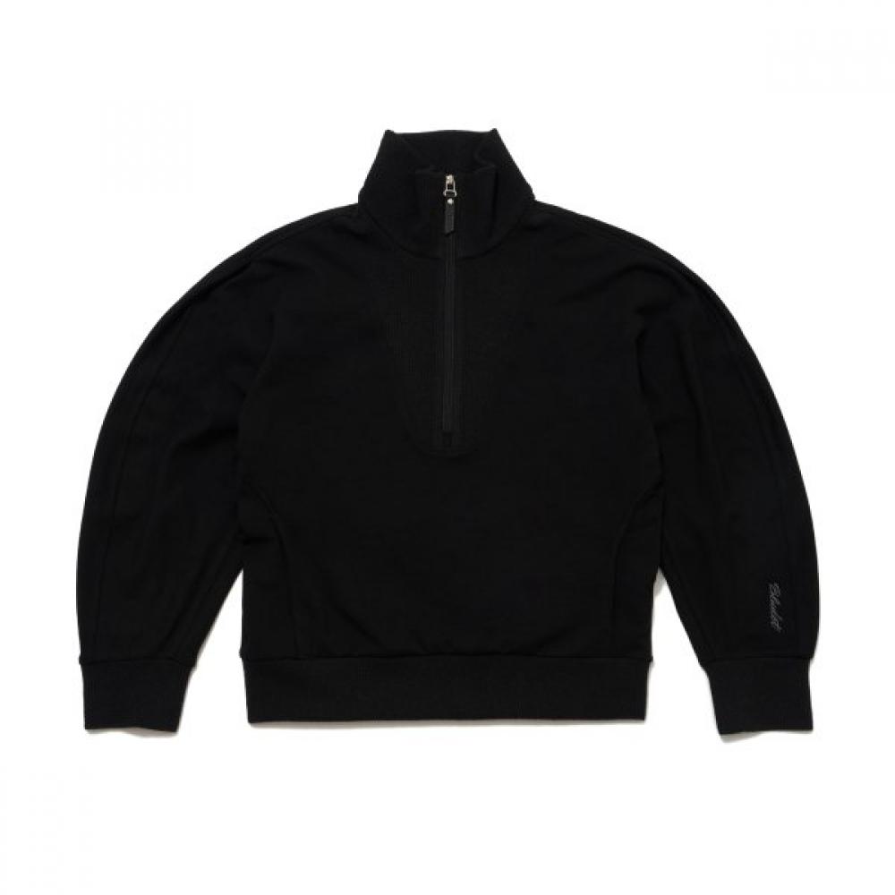 Blu DoT Half Zip T shirT Raglan Sleeve Bk