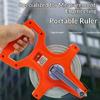 Impact Resistant Open Reel Tape Measure Multi-purpose Distance Measuring Ruler  Construction Site