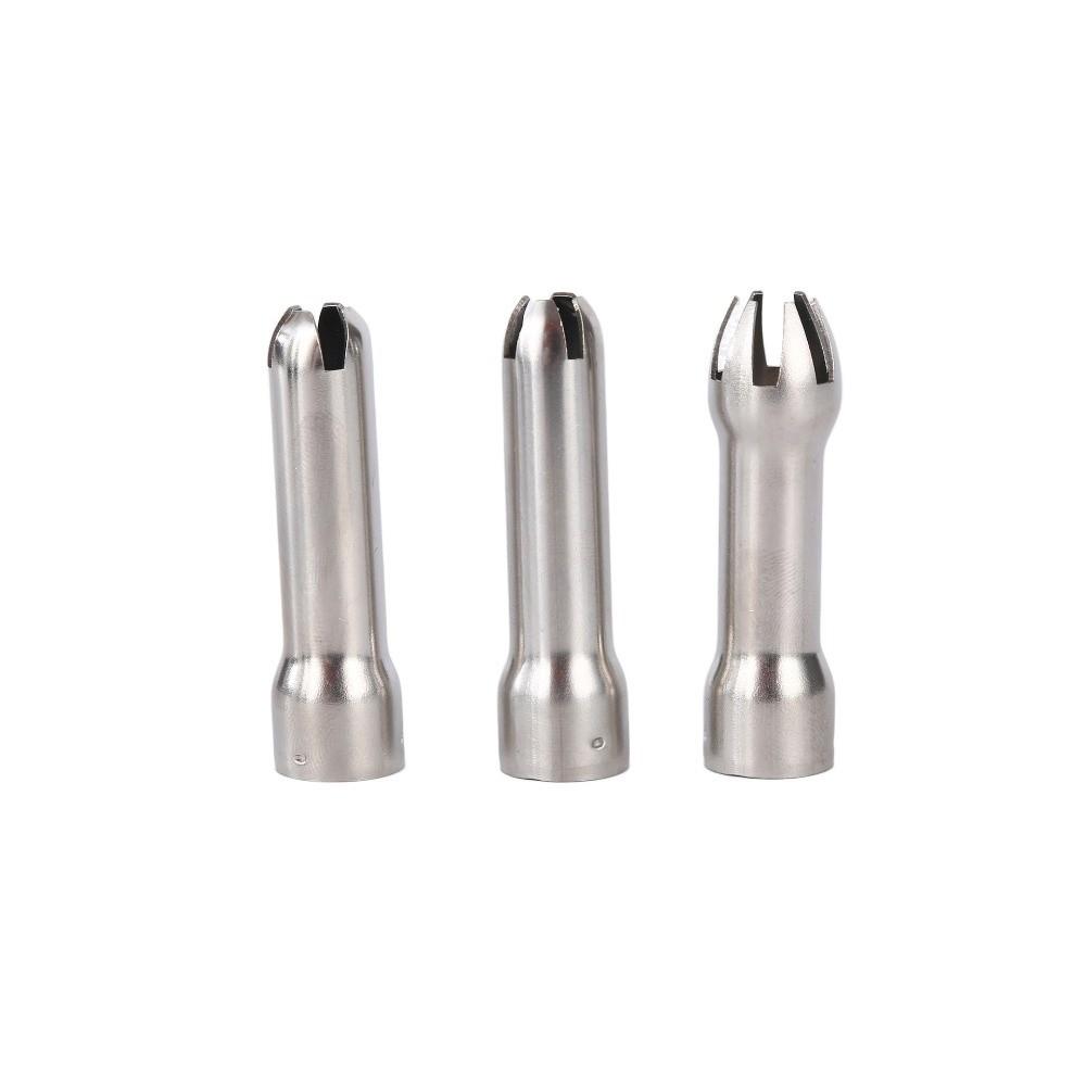 

3Pcs Set Food-Grade Whipped Cream Dispenser Tips Piping Piping Tips Home Kitchen Bakery серебряный
