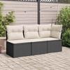 VidaXL Garden Chair Without Armrests with Cushions, Seat with Backrest, Patio Furniture Backyard Terrace Outdoor, 366011
