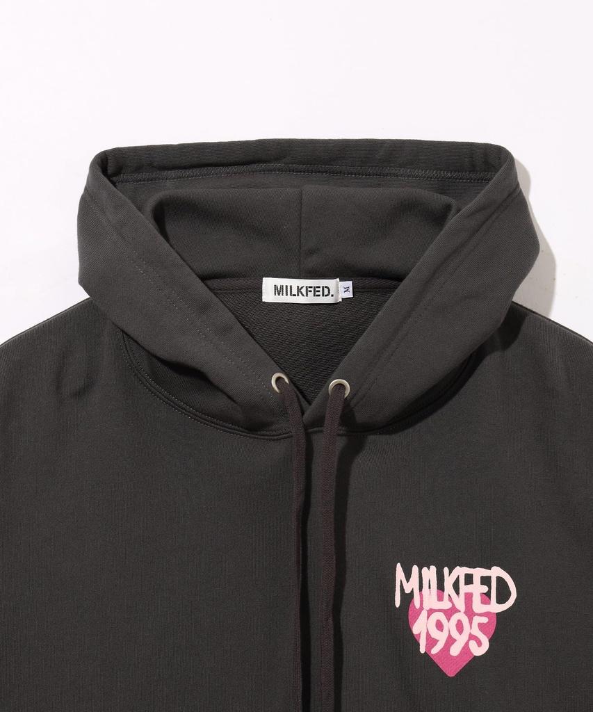 Milkfed Spray Logo Charcoal Women's Sweatshirt,