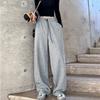 Banana Pants Women's Lazy Style Autumn High Waist Loose Straight Wide-leg Pants Sweatpants Small Mopping Casual Trousers