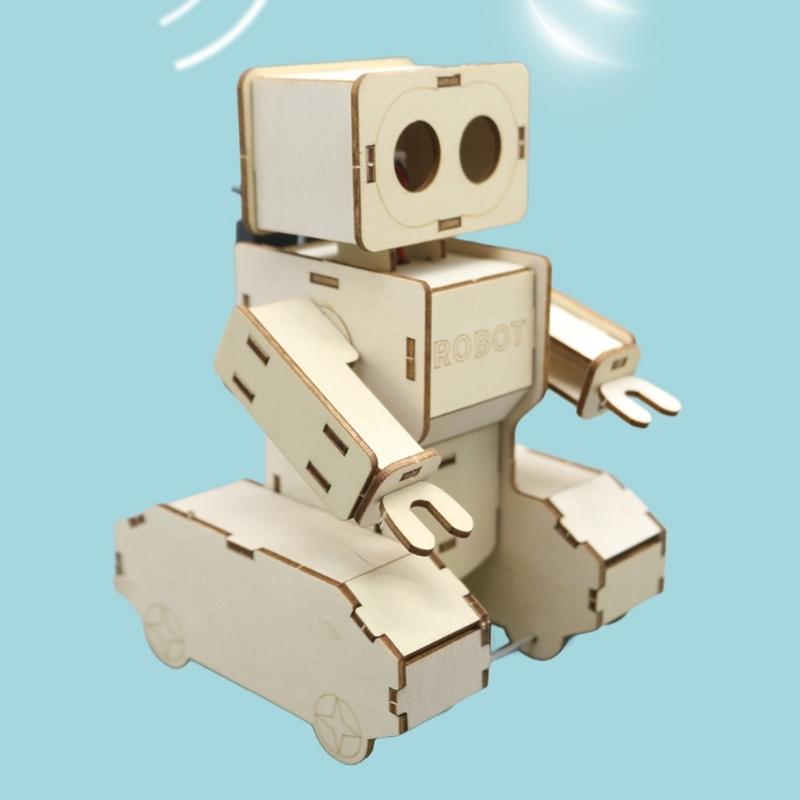 Wooden Fun Voice Activated Robot Physics Teaching Tool With Voice Control And Multiple Functions For Classroom Use