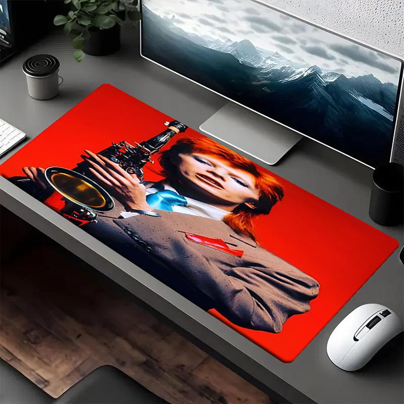David Bowie Theme Mouse Pad, Non Slip Rubber Base, Multifunctional Office & Home Decor, Perfect for Workspace Personalization.