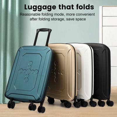 20 inch handbagage koffer, opvouwbare reiskoffer, handbagage met stille wielen