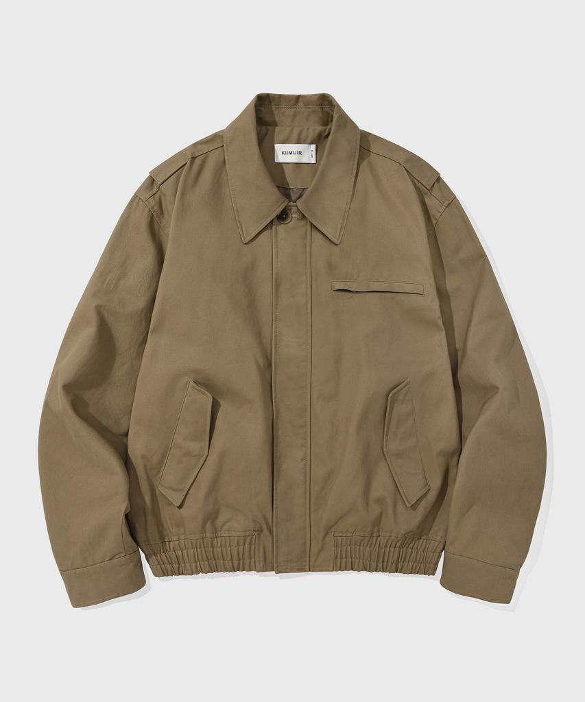 Kiimuir Loose Fit Collared Jacket_Khaki Beige