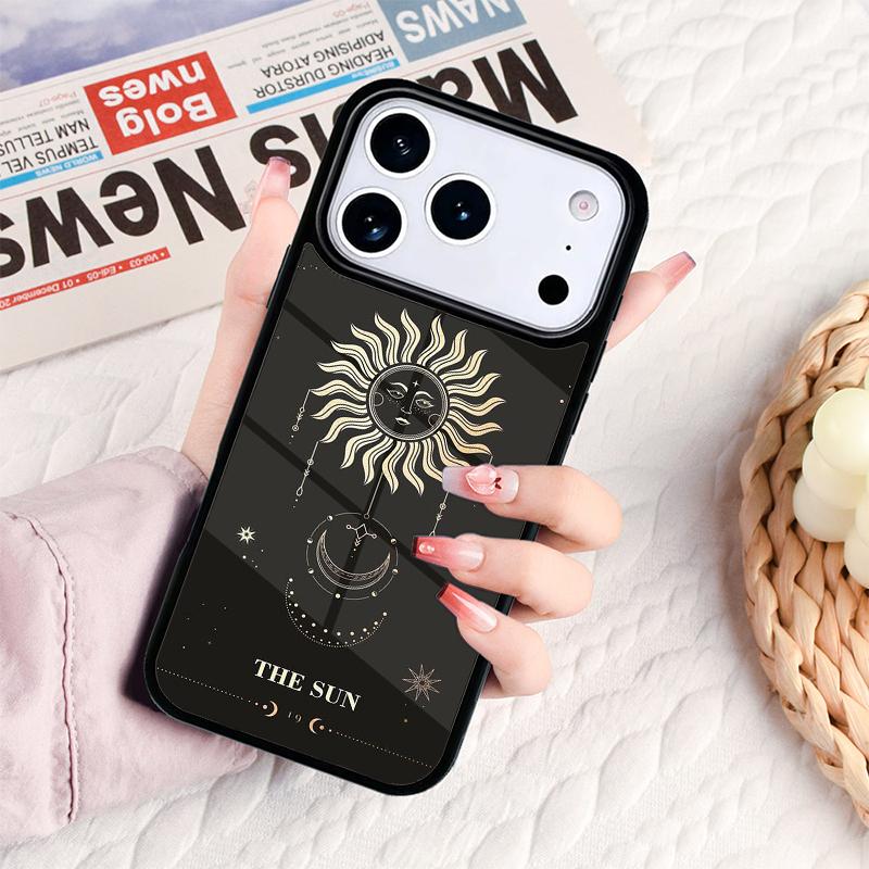 The SUN Tarot card Phone Case For IPhone 17 16e 15 14 13 12 11 Pro Max Air Mini Soft Protective Cover