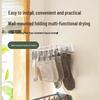 Folding Clothes Drying Rack with Clips