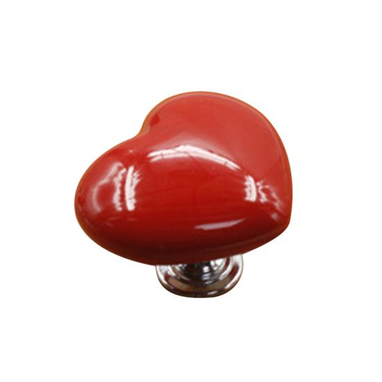 Heart Shape Ceramic Drawer Cabinet Wardrobe Cupboard Pull Knob Furniture Handle
