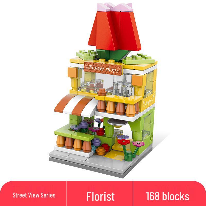 Lele Brothers Compatible Building Blocks: Educational Interlocking House Model for Kids