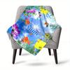 Spring Flowers Home Customize Your Name Blankets Comfortable Soft Lightweight Allseason Multipurpose Blanket For Picnics Sofas Offices Beds Living
