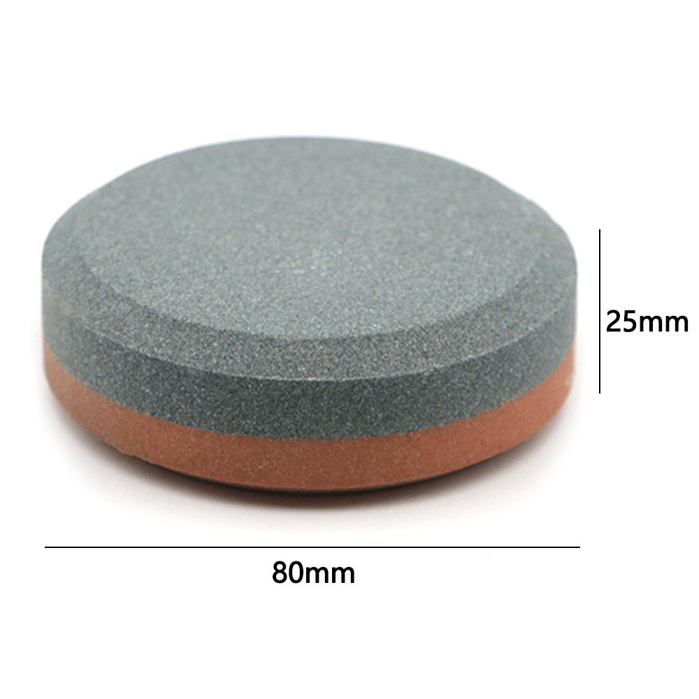 180/320 Grit Double-Sided Circular Whetstone Knife Axe Sharpener White Corundum Sharpening Stone