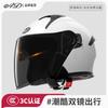 Unisex Full-Season Motorcycle Half Helmet With Thermal Lining ECE/3C Certified Safety Headgear Scooter Riders