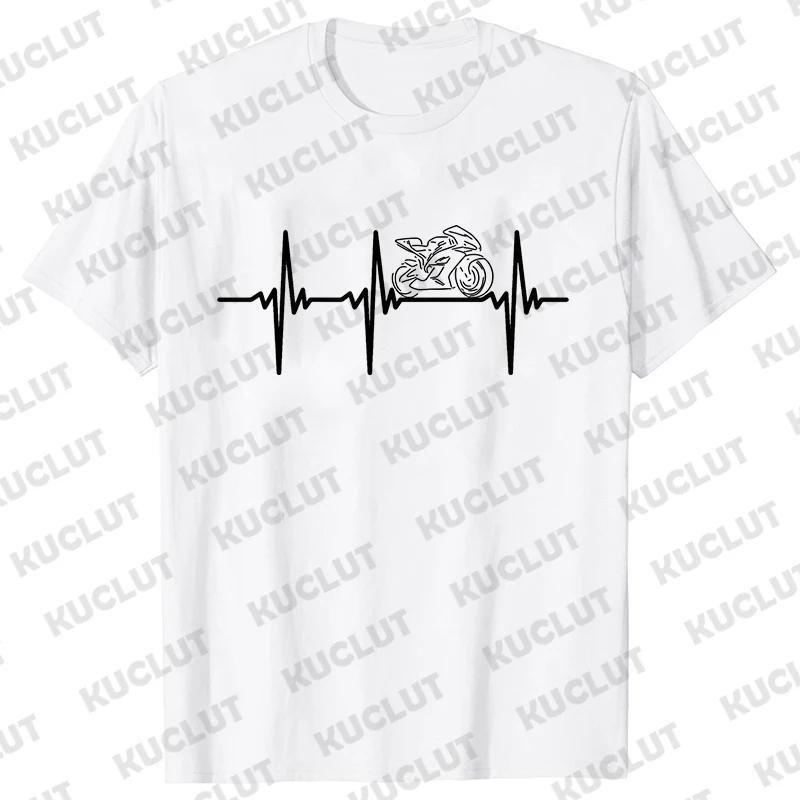 1N23456 Motocyklový převodový tep Tričko Pánské Tričko Horský jezdec Moto kolo Trička Pánské Dámské Tričko Krátký rukáv Topy