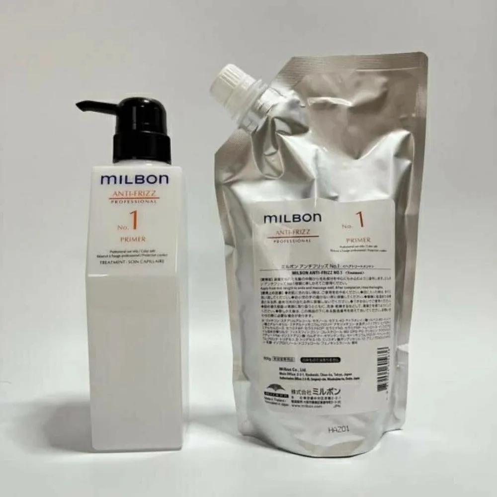 Milbon Антифриз №. 1 Праймер 600 г Освежающий Салонный Уход Сменный Блок