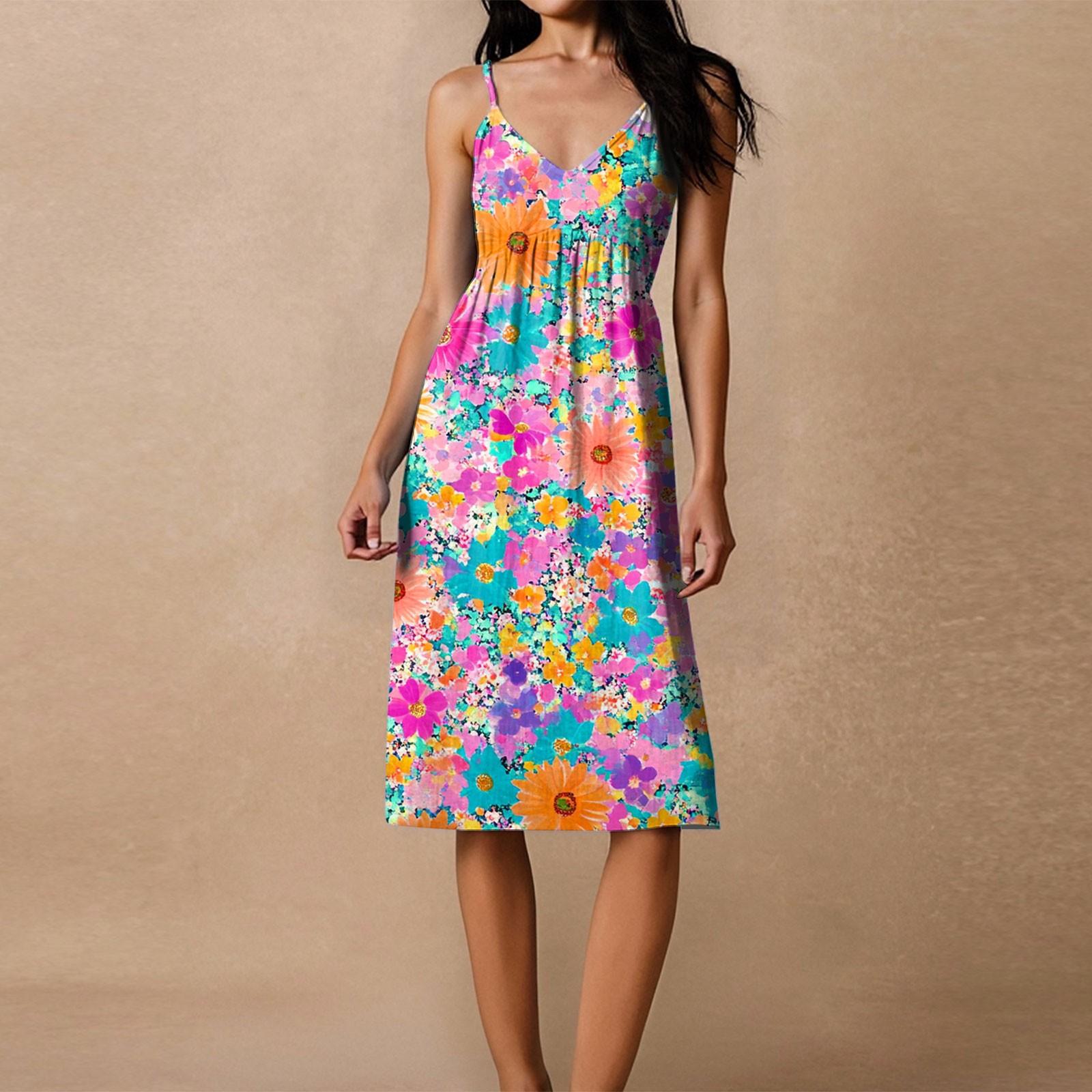 

Женский сарафан на тонких бретелях, с открытой спиной, с бантом, свободный, повседневный, пляжный, для отпуска, с цветочным принтом XL винный