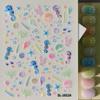 3D Starfish Embossed Nail Art Stickers Ocean Themed Self Adhesive 1Pcs Nail Decals for Summer Beach Vacation Manicure