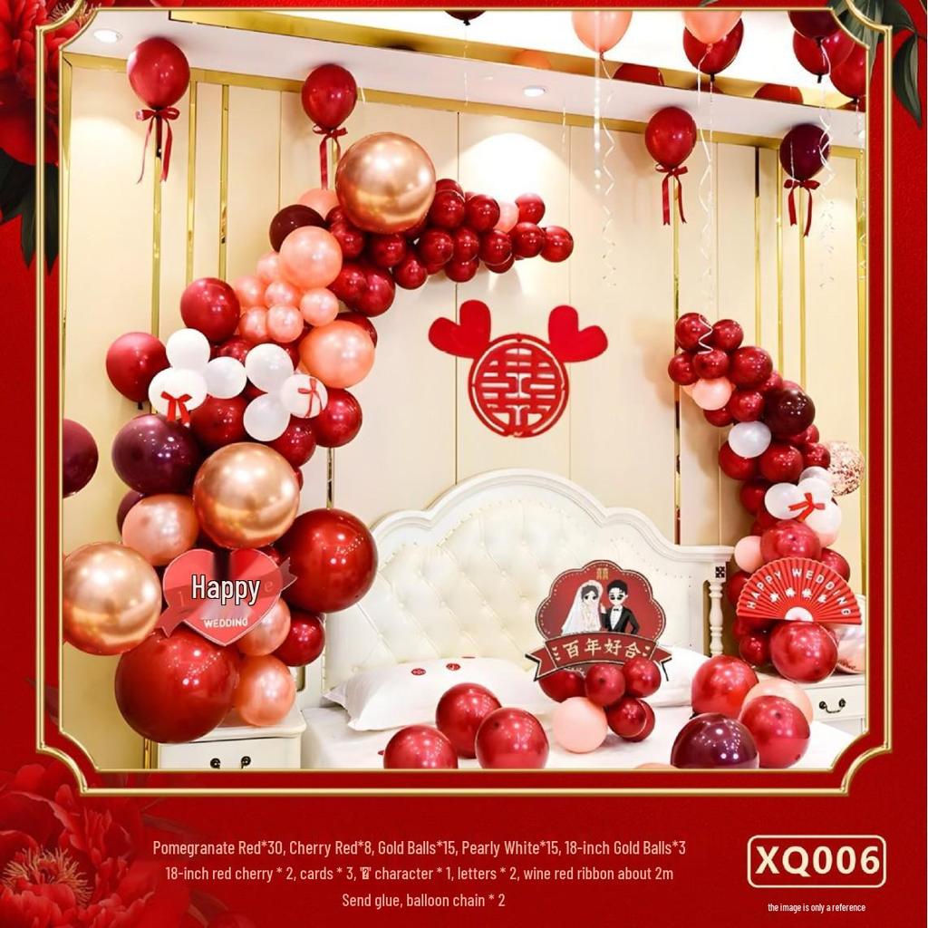 Hochzeitszimmer Ballon Dekorationen: Elegante Ballon-Dekoration für Hochzeiten